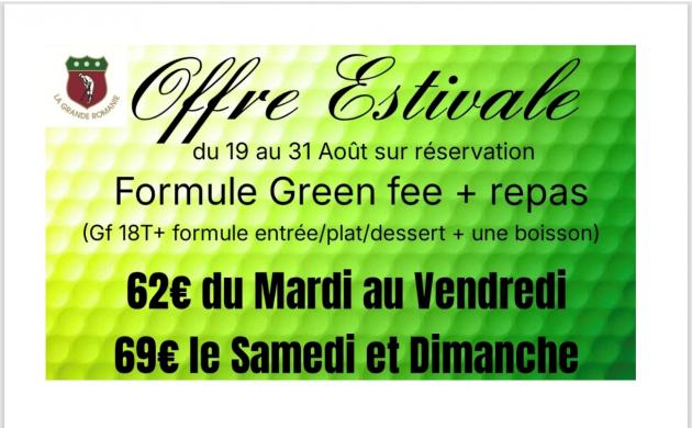 OFFRE ESTIVALE